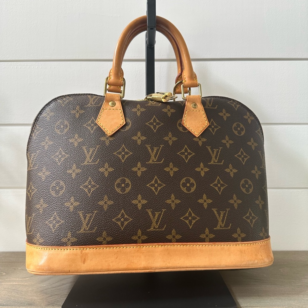 Authentic Vintage Louis Vuitton Alma PM Monogram with Lock & Key and Dust Bag